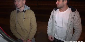 Taking the guys downtown (Van Damage)