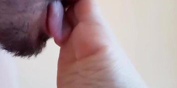 Licking BBW Feet, Foot Worship, Feet Fetish, Soles