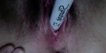 Masturbating With Pen on cam