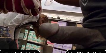 Flashing Cock In Store Check My Tele For Full Video