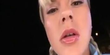Sexy Blonde School Girl Teasing