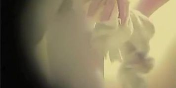 Amateur female leaning towards the in change room