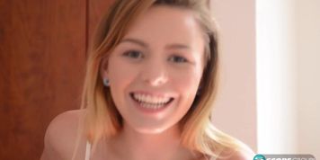 Gorgeous 18 Year Old Brunette Soaps Up Her Smooth Slit In The Shower, Drops To Her Knees And Fingers Her Sopping Wet Cunt - Alex (Alex Blake)