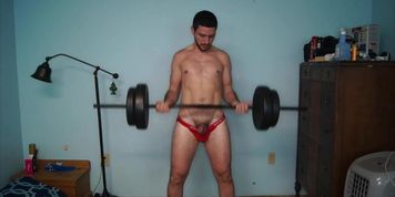 WORKING OUT IN MY JOCKSTRAP