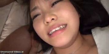 Jav beautiful babe surprised with hot threesome sex