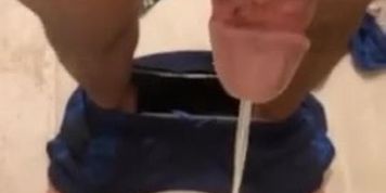 Pov Long Piss Rough Stream Barely Made It Bbc Loud Peeing  18  Huge Toilet Pee