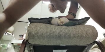 Black cock cums after anal sex 
