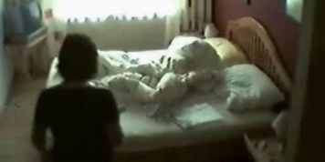 Hidden cam in bed room of my mum caught her masturbating - video 1