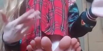 Blonde Teen Feet JOI