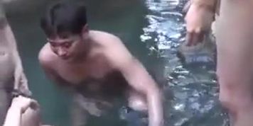 Sexy Japanese Female Fucked In Gangbang Mixed Bath