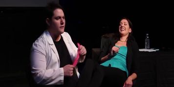 Kelly's too ticklish for a massage