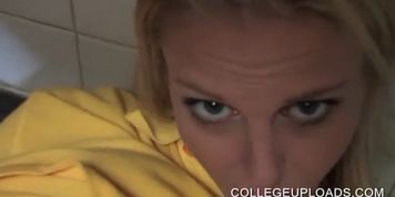 Slim college girl fucked on the kitchen counter