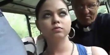 Big boobs on a bus