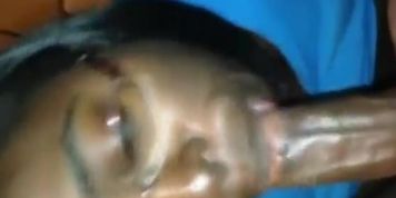 ugly thot giving wet head (Good ass)