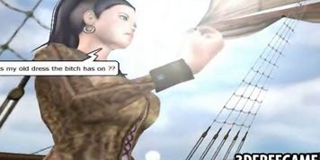 On the 3D pirate ship a hot 3D prisoner ho is sucking cock