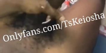 Big Cock Ts Shemale Strokes Dick & Cum