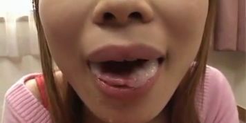 Petite Cutie Sucks Licks Slurps & Swallows Cum