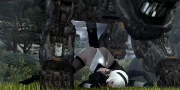 Nier fucked by massive robot dick - GurochanOP