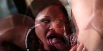 Tempting brunette nymph taking shaft doggy style  - video 2