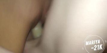 Lesbian Tribbing and Scissoring with Double Dildo deep (part I)