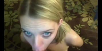 blonde deep throat gagging like a slut