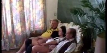 one chick and two old men