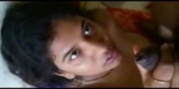 Shy mallu girl gives blowjob