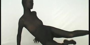Katherina in nylon spandex wear