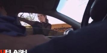 New season - hot teen dick flash from car