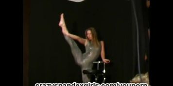 Cute spandex girl (clip)