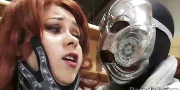 Slutty Red Widow defeated in assvengers porn parody