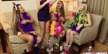 Big rough dicks gets to fuck a group of horny ladies