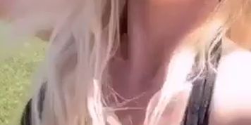 Bouncing Tits On Tranpoline (Christie Stevens)