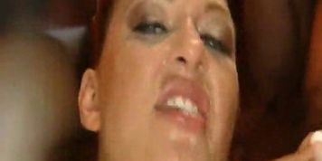Asian vixen Priva and Seductive Renee Richards get slammed hard by two cocks
