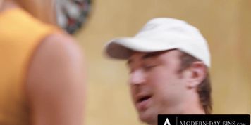 MODERN-DAY SINS - Anal-Loving Naughty Cheerleaders Seduce Their Coach For A Threesome