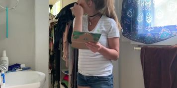 My first ever spy attempt. Hope to catch her naked!