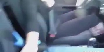 Handjob in car