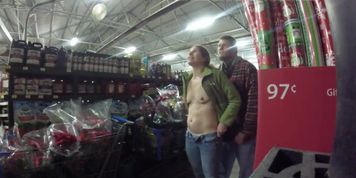 Giving my wife a quickie in walmark