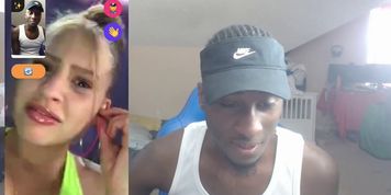 Black Shows Big Titties on Monkey App Highlights #1