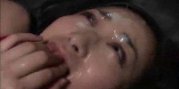 Mosaic: Asian Teen and Some Cumshots - video 1