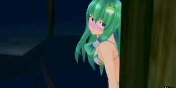 Anime girl breath hold heartbeat