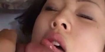 Japanese Mature gives a Super Spitty BJ (Uncensored)