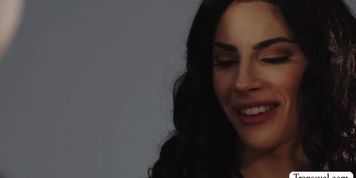 Pervert stepson barebacks TS stepmommy