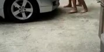 asian girl naked carwash
