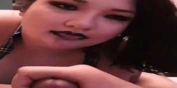 Teen Bbw Blows And Swallows Load From Massive Dick