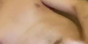 White twink cums after wanking on Snapchat