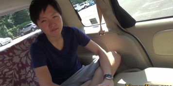 Asian twink jerking off