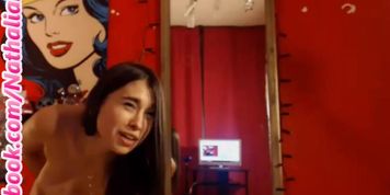 Nathalia Kloe stripping naked and masturbating