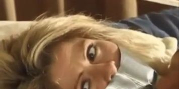 Girl wrapped in duct tape and roped to bed