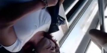 Encoxada Arrimon Touching Hand in Bus - video 1